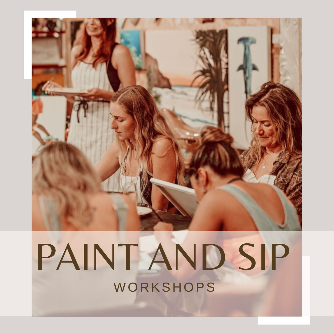 PAINT AND SIP WORKSHOP - SATURDAY 16th AUGUST: 3.30PM - 6:00PM