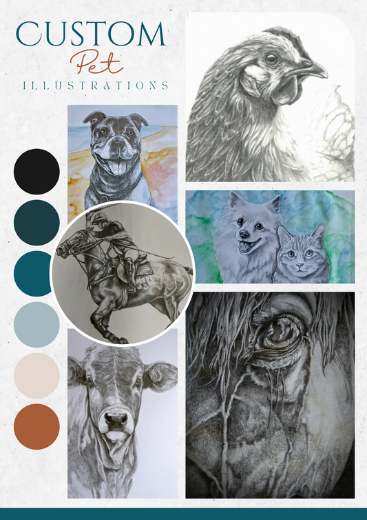 Custom Pet Illustrations and Commissions